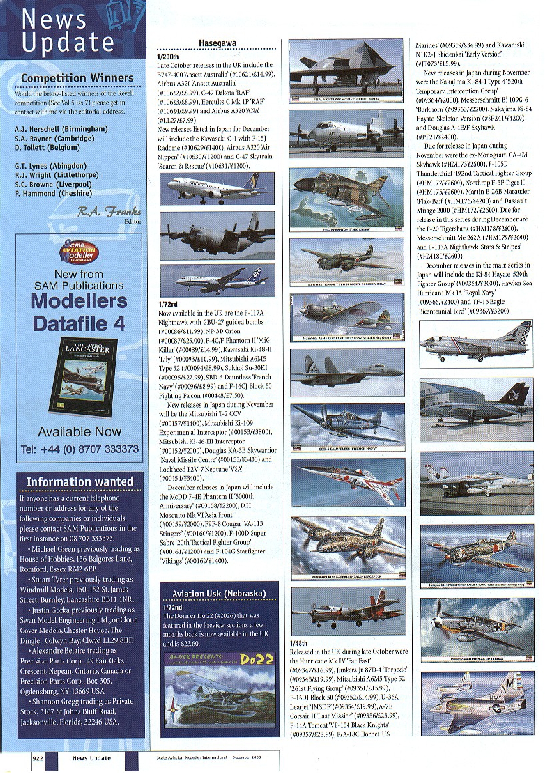 Scale Aviation Modeller International 2000-12